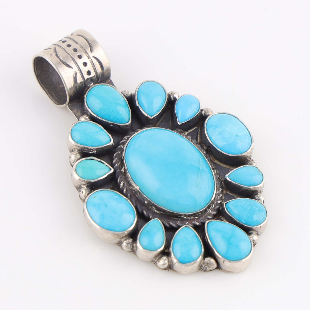 Turquoise Cluster Pendant