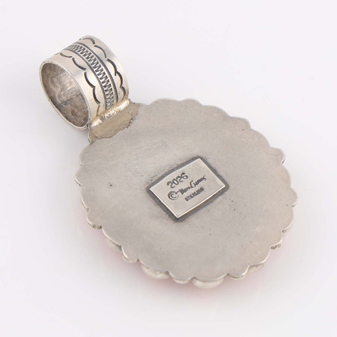 White Buffalo and Shell Pendant