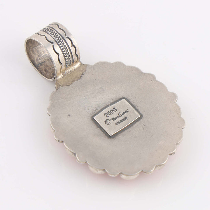 White Buffalo and Shell Pendant