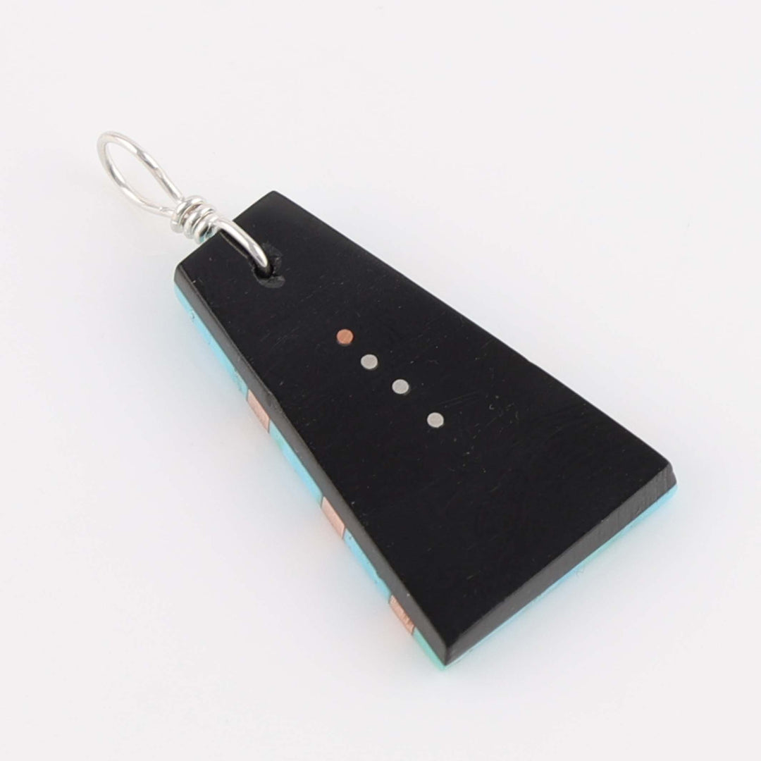 Kingman Turquoise and Copper Pendant