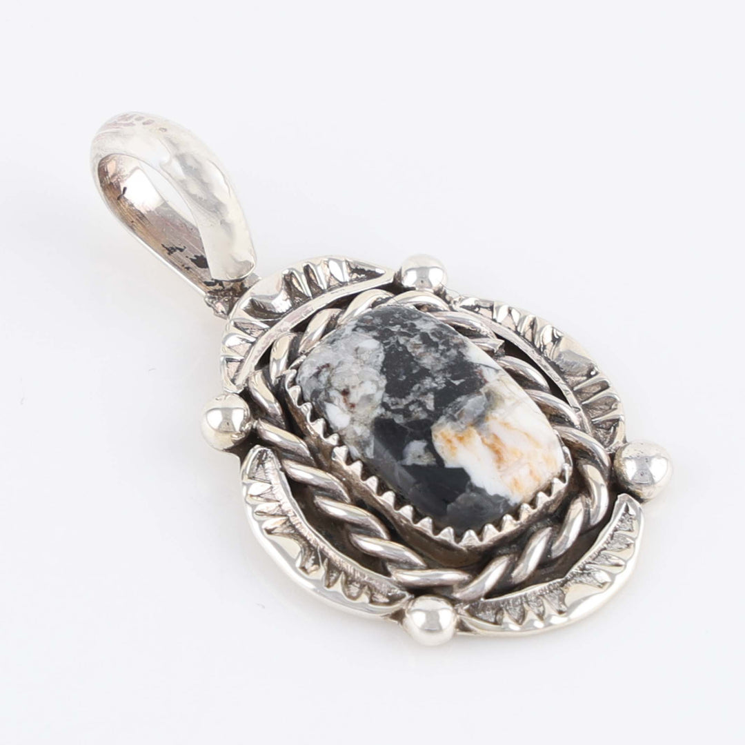 Navajo White Buffalo Pendant