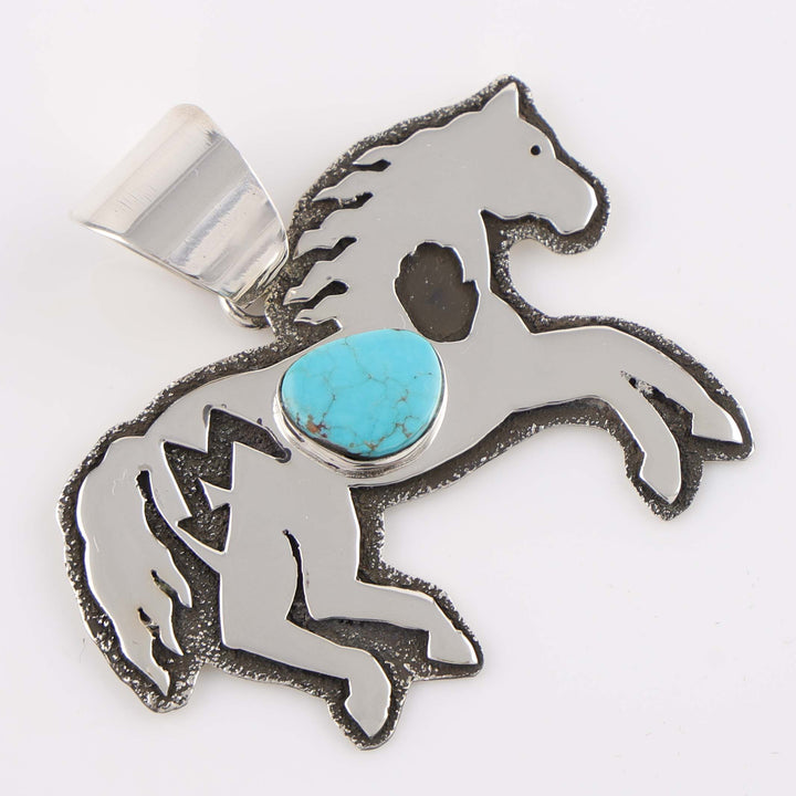 Turquoise Horse Pendant
