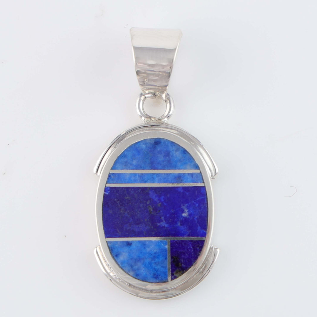 Navajo Lapis Inlay Pendant