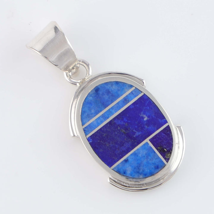 Navajo Lapis Inlay Pendant