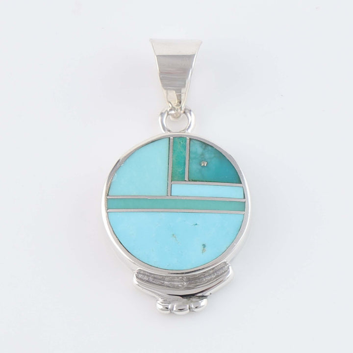Navajo Turquoise Inlay Pendant