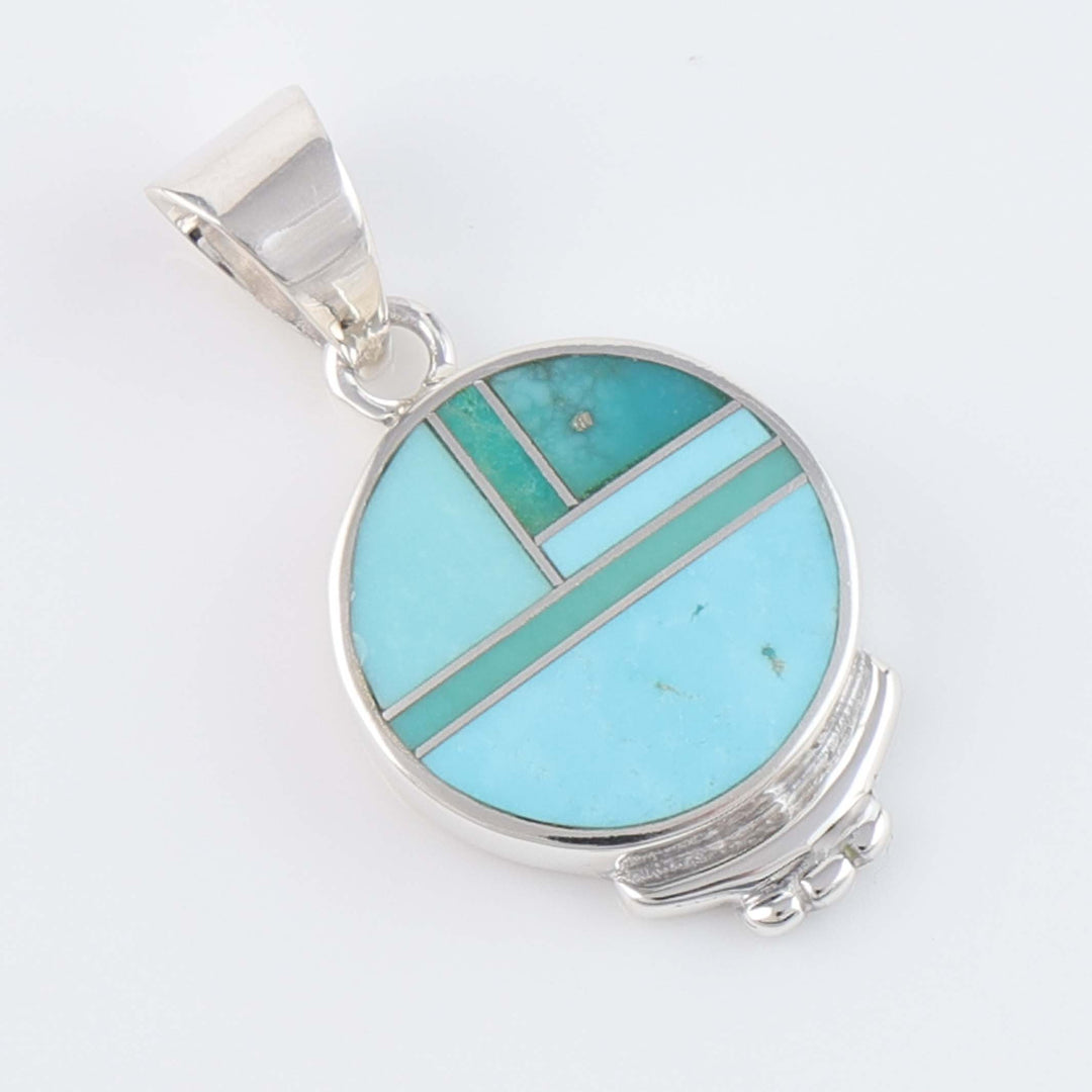 Navajo Turquoise Inlay Pendant