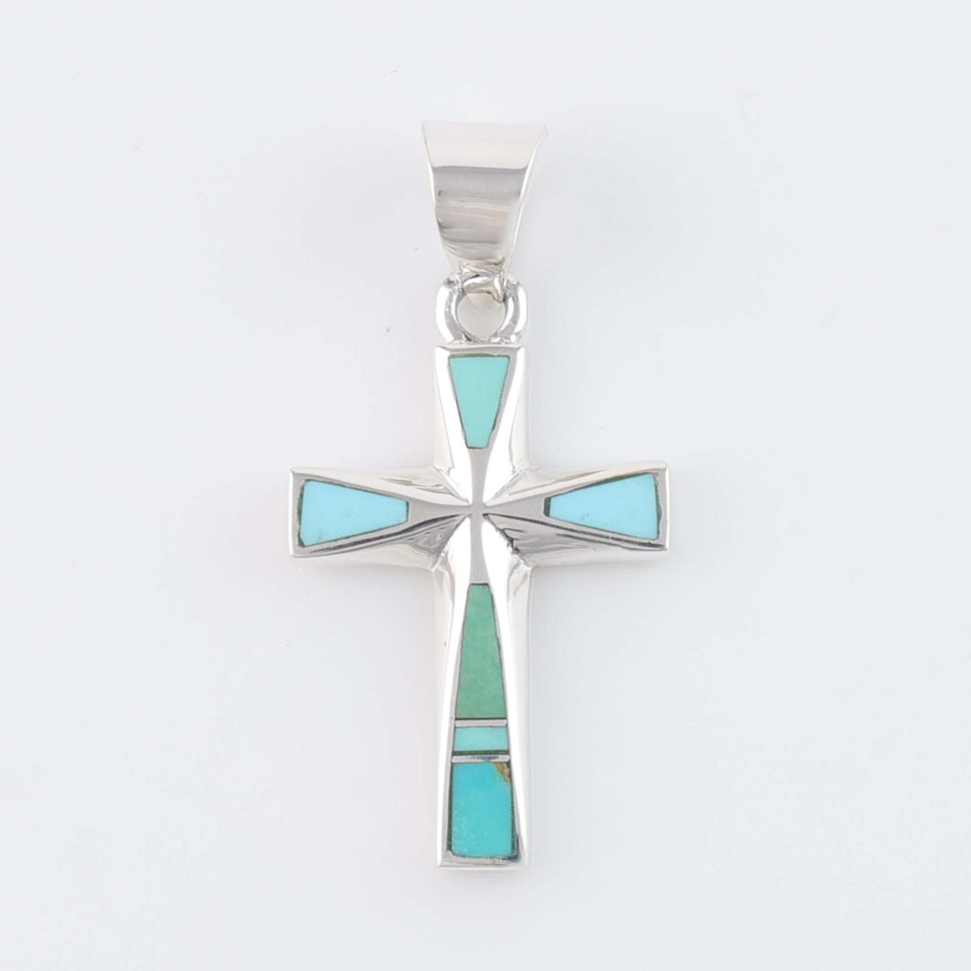 Navajo Turquoise Cross Pendant