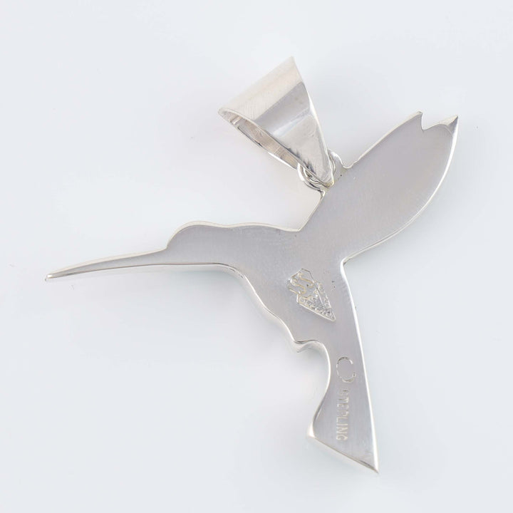 Navajo Turquoise Hummingbird Pendant