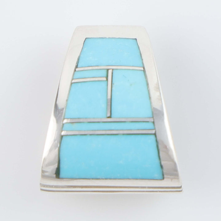 Navajo Kingman Turquoise Slide Pendant