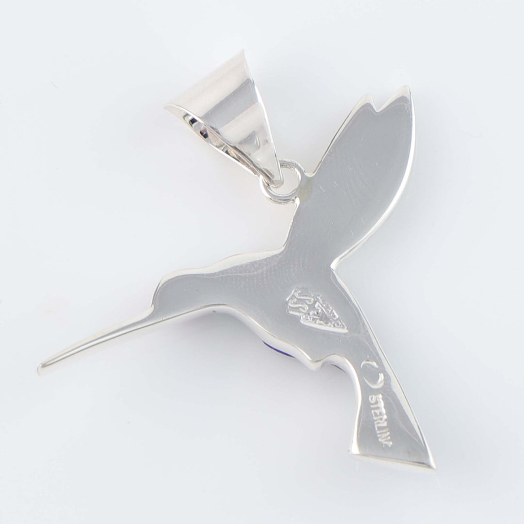 Navajo Inlay Hummingbird Pendant