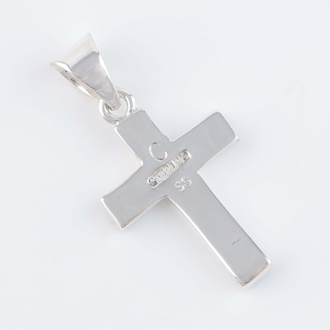 Navajo Inlay Cross Pendant