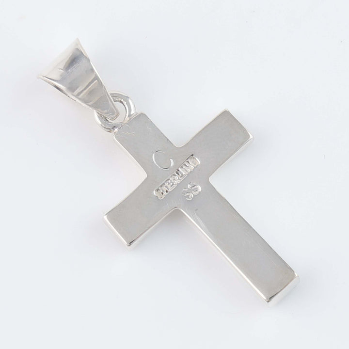 Navajo Inlay Cross Pendant