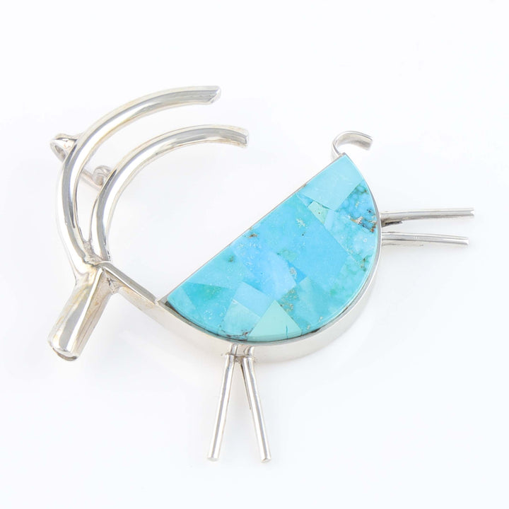 Turquoise Prehistoric Goat Pendant