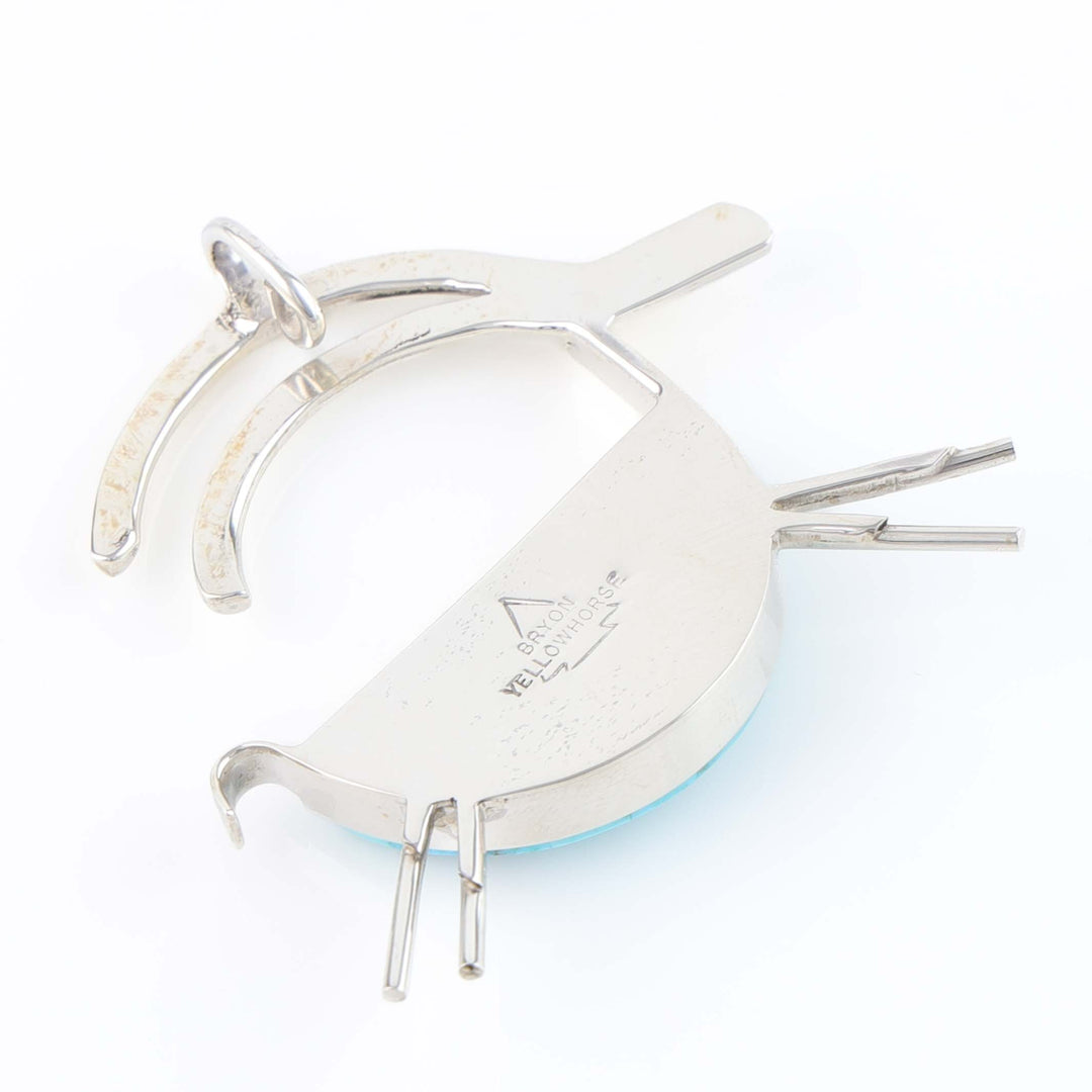 Turquoise Prehistoric Goat Pendant