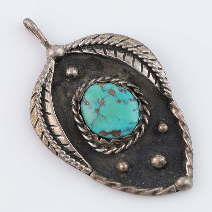 1970s Navajo Turquoise Pendant