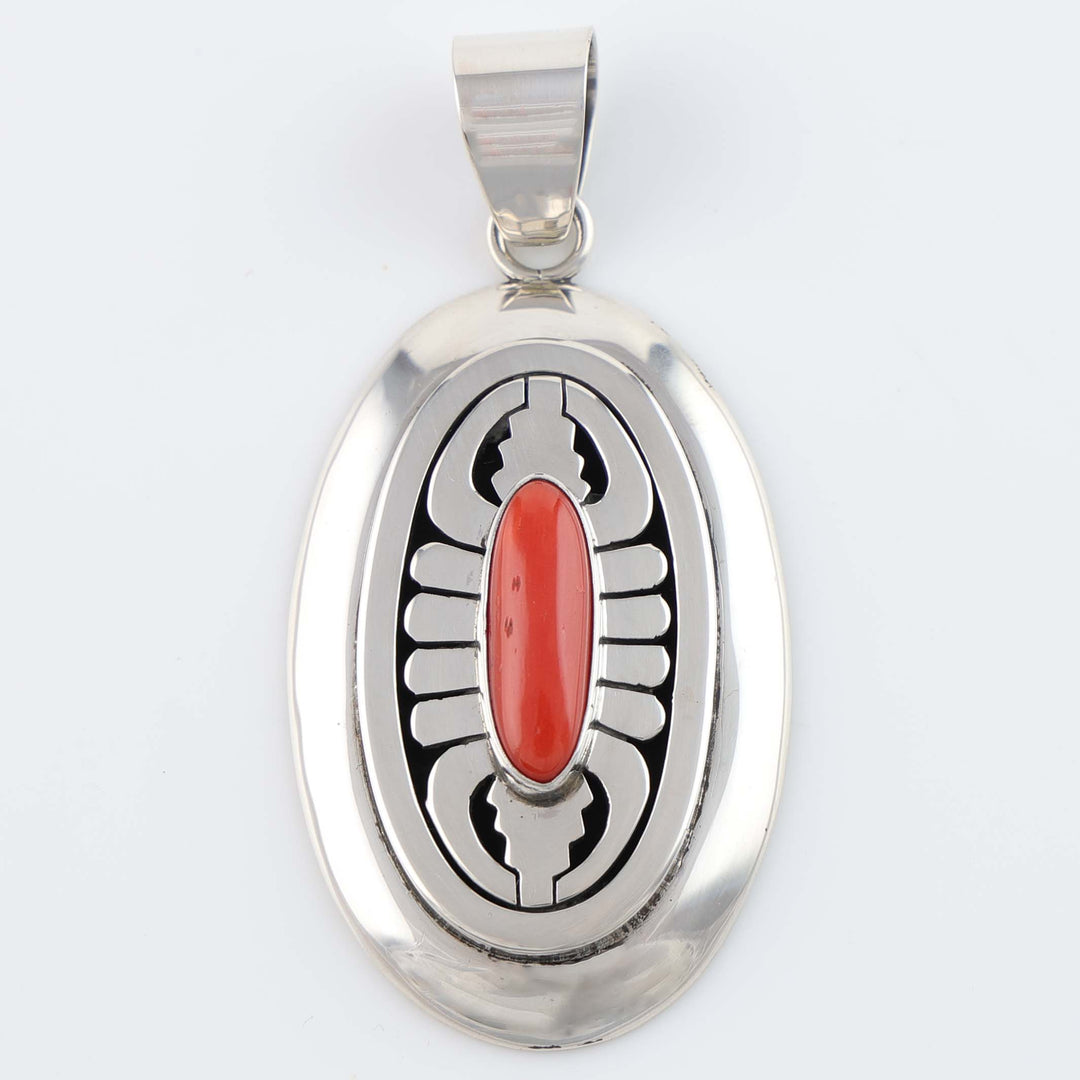 Navajo Coral Pendant