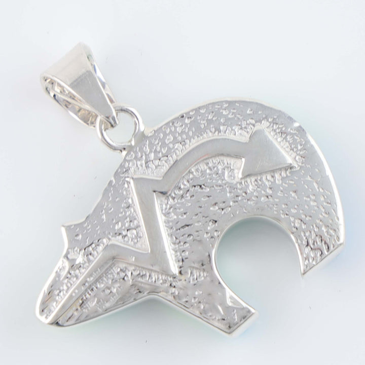 Navajo Inlay Bear Pendant