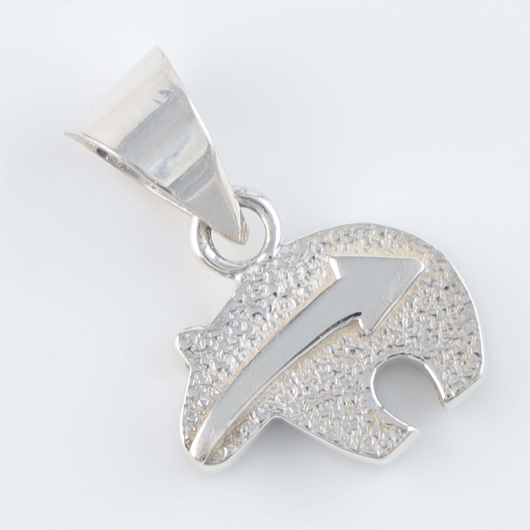Navajo Inlay Bear Pendant