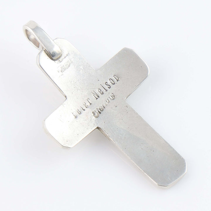 Blue Bird Turquoise Cross Pendant