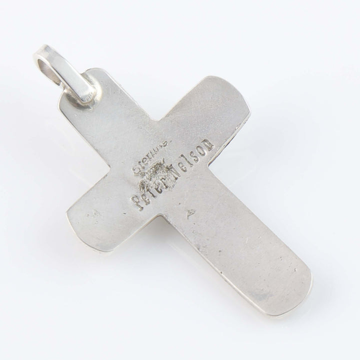 Blue Bird Turquoise Cross Pendant