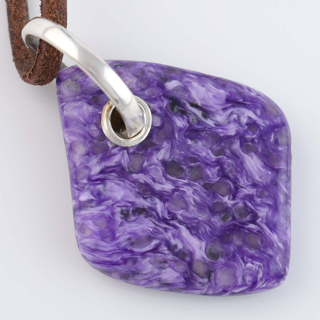 Charoite Pendant with Angel Valley Turquoise Bead