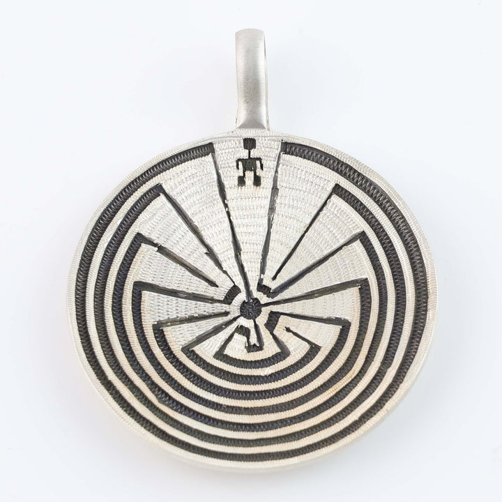 Man in the Maze Basket Pendant