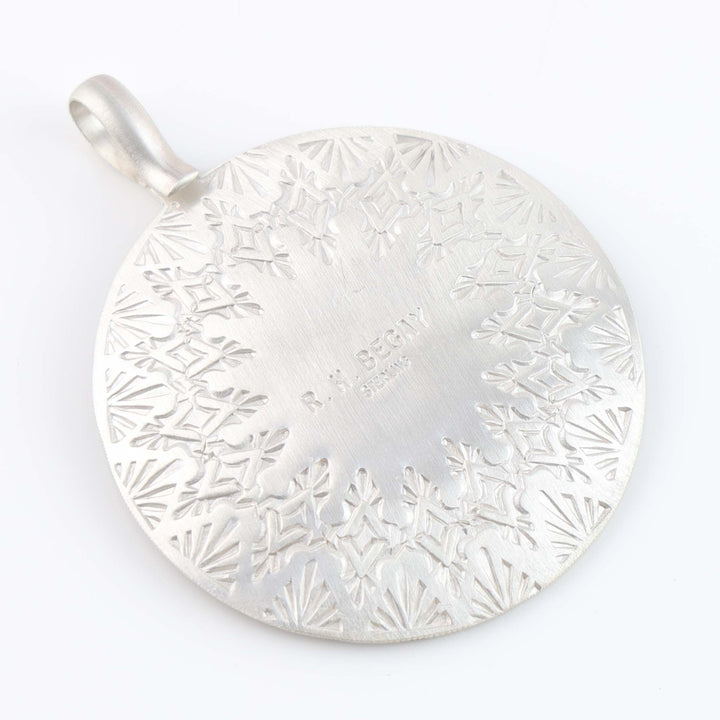 Man in the Maze Basket Pendant