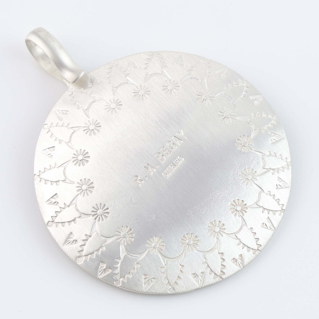 Man in the Maze Basket Pendant
