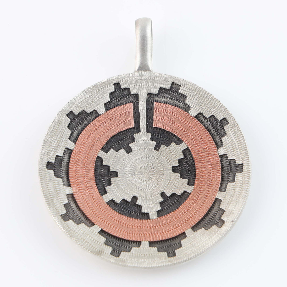 Navajo Ceremonial Basket Pendant by Roland Begay