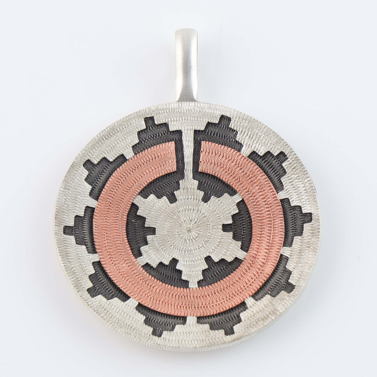 Navajo Ceremonial Basket Pendant by Roland Begay