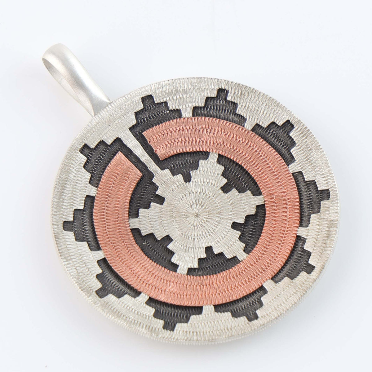 Navajo Ceremonial Basket Pendant by Roland Begay
