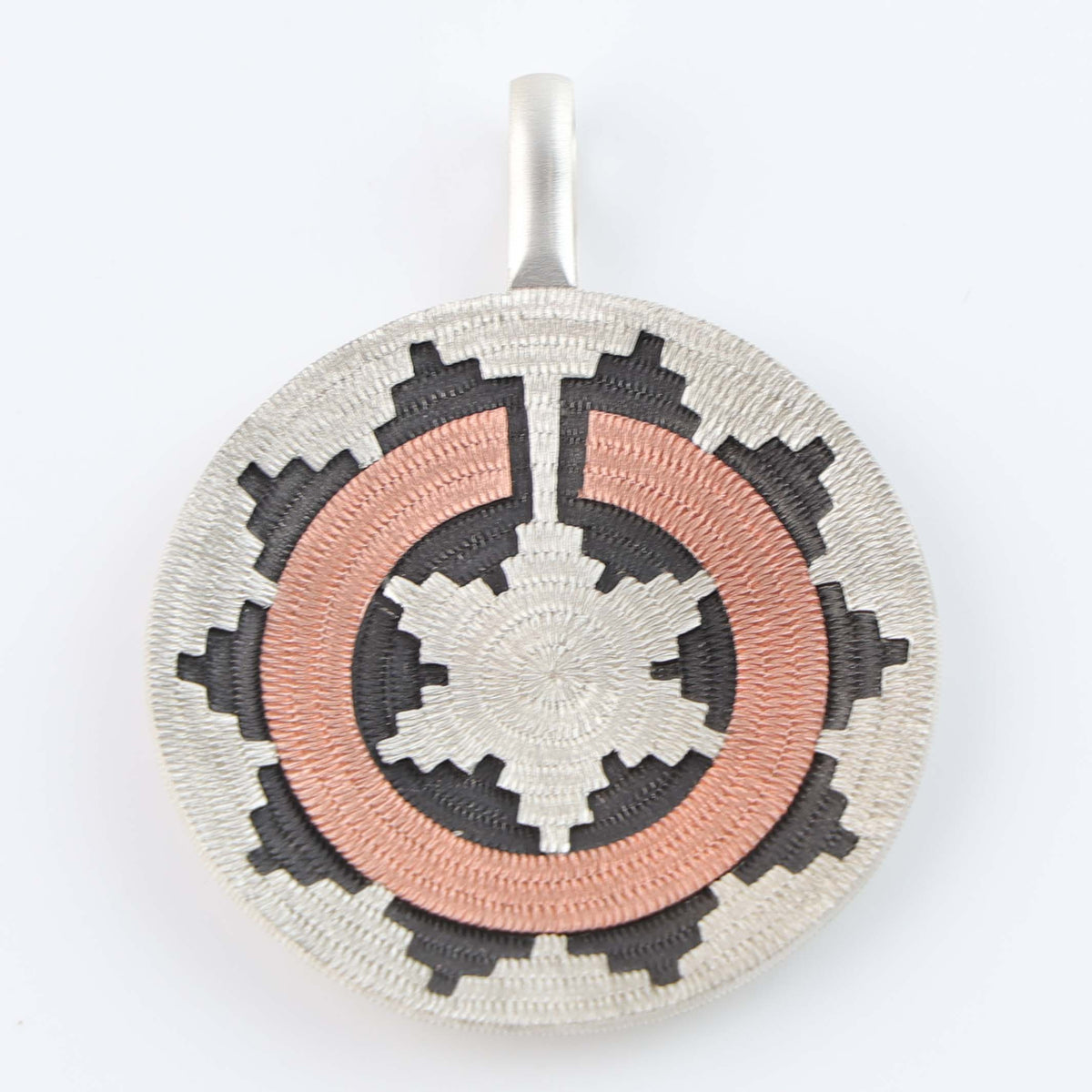 Navajo Ceremonial Basket Pendant by Roland Begay
