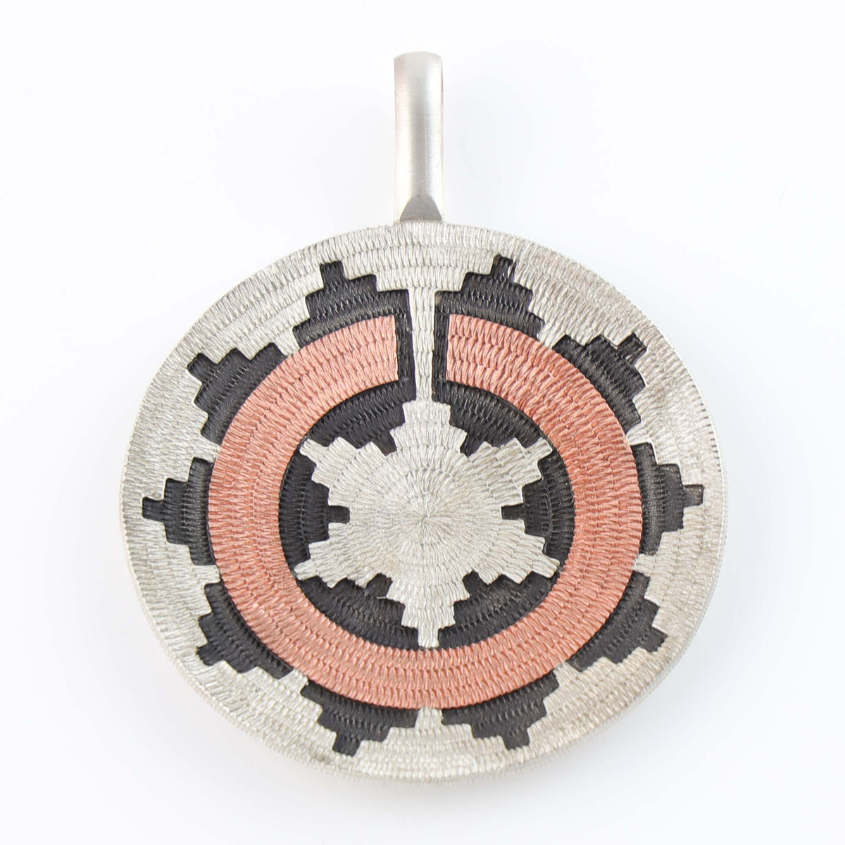 Navajo Ceremonial Basket Pendant by Roland Begay