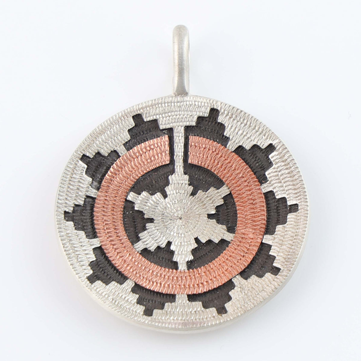 Navajo Ceremonial Basket Pendant by Roland Begay