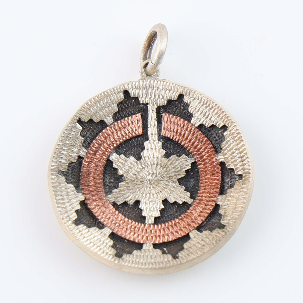 Navajo Ceremonial Basket Pendant by Roland Begay