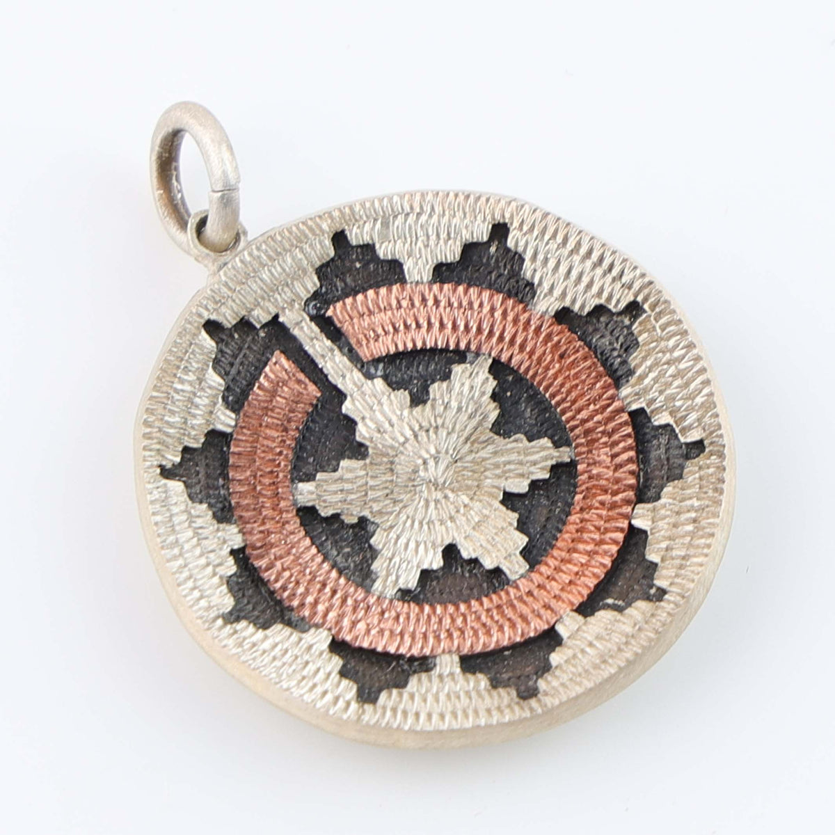 Navajo Ceremonial Basket Pendant by Roland Begay