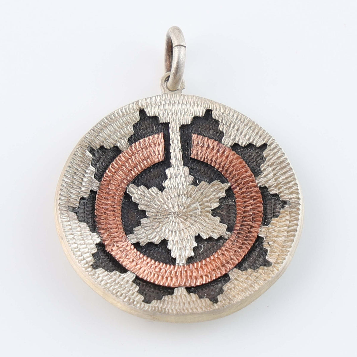 Navajo Ceremonial Basket Pendant by Roland Begay