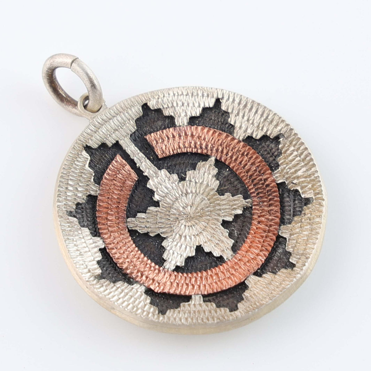 Navajo Ceremonial Basket Pendant by Roland Begay