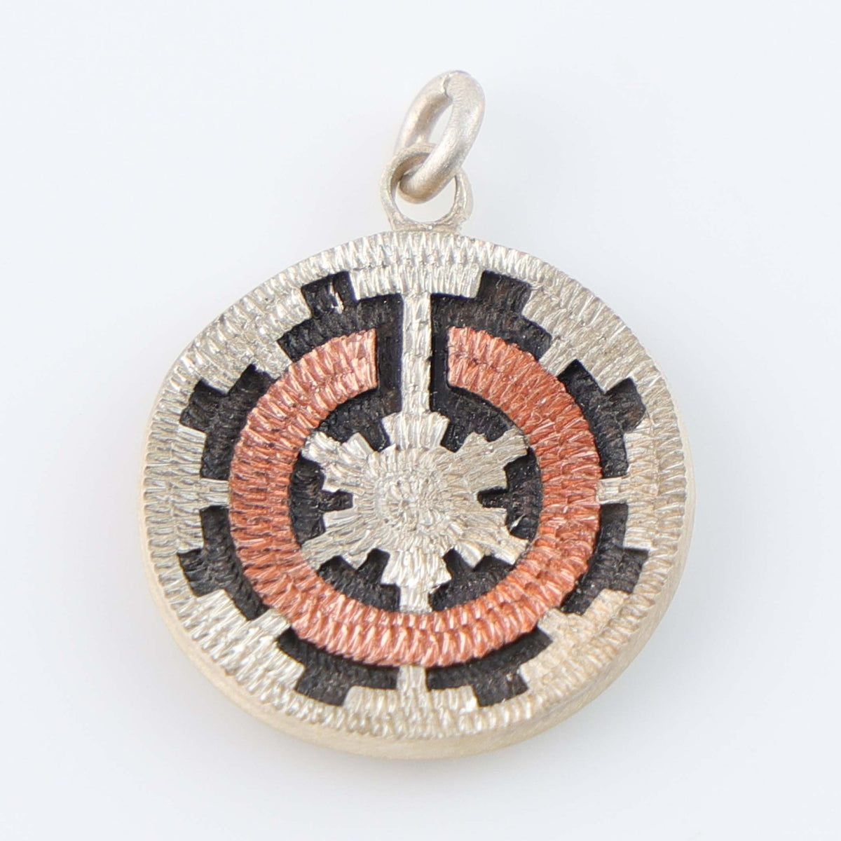 Navajo Ceremonial Basket Pendant by Roland Begay