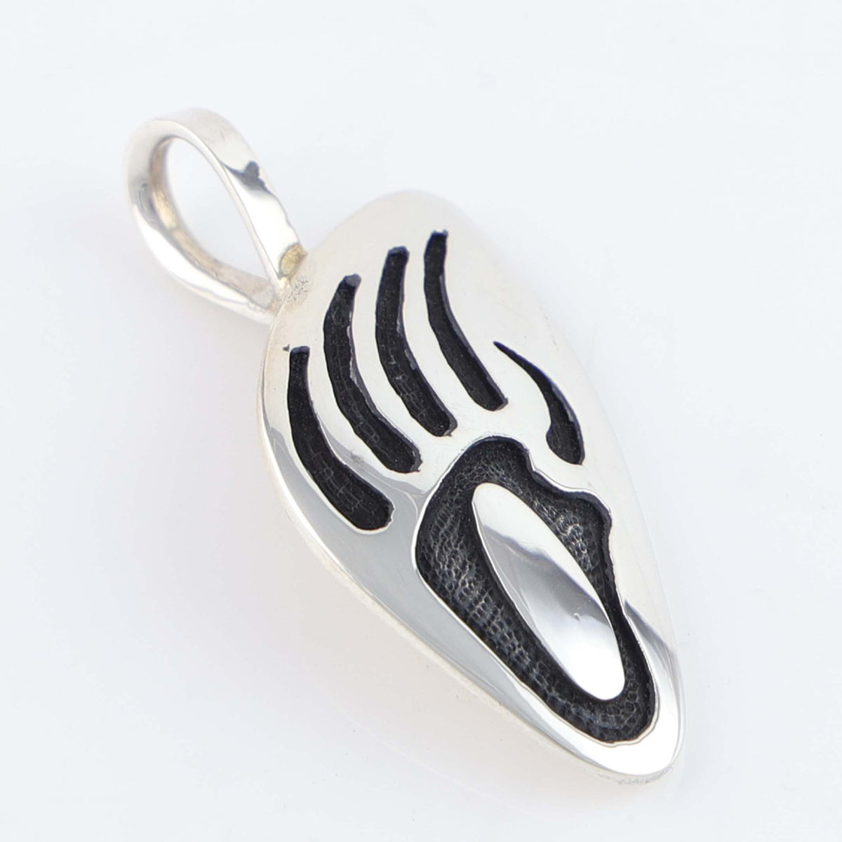 Hopi Badger Paw Pendant by Anderson Koinva