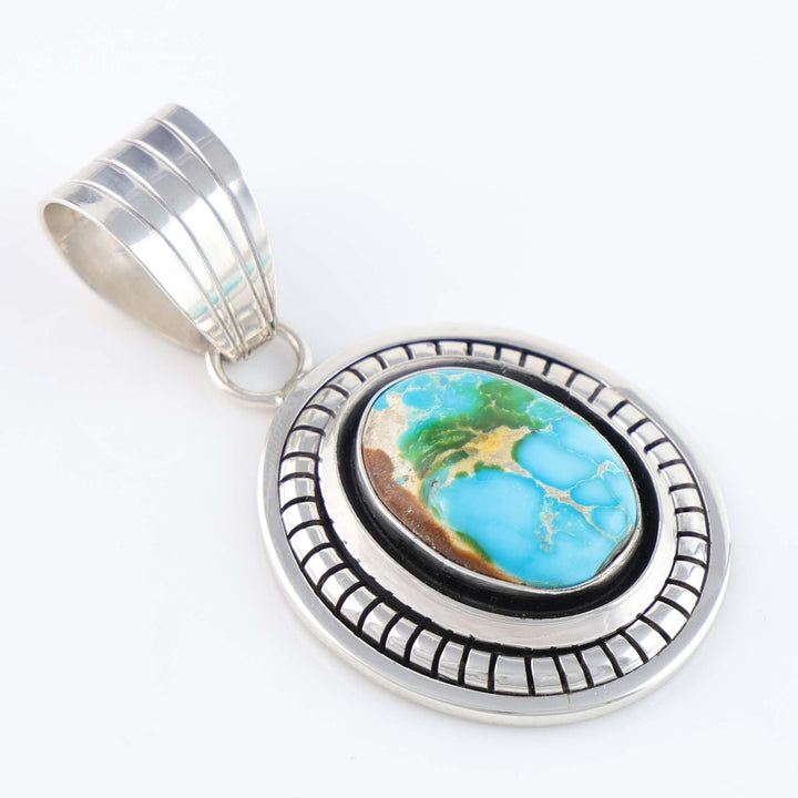 Navajo Carico Lake Turquoise Pendant
