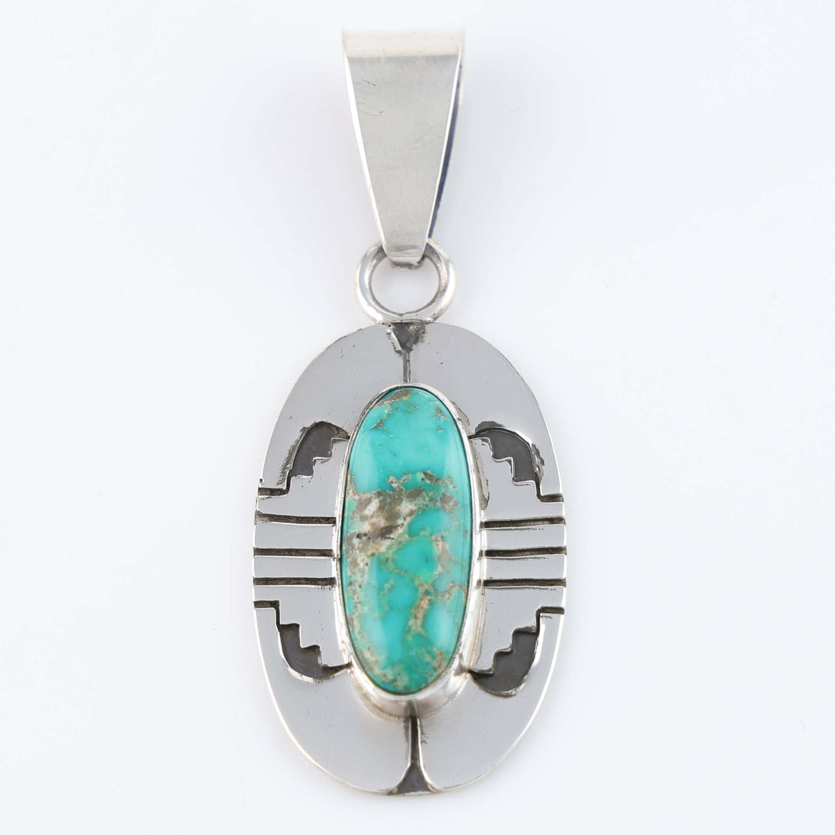 Navajo Sonoran Gold Pendant by Leonard Nez