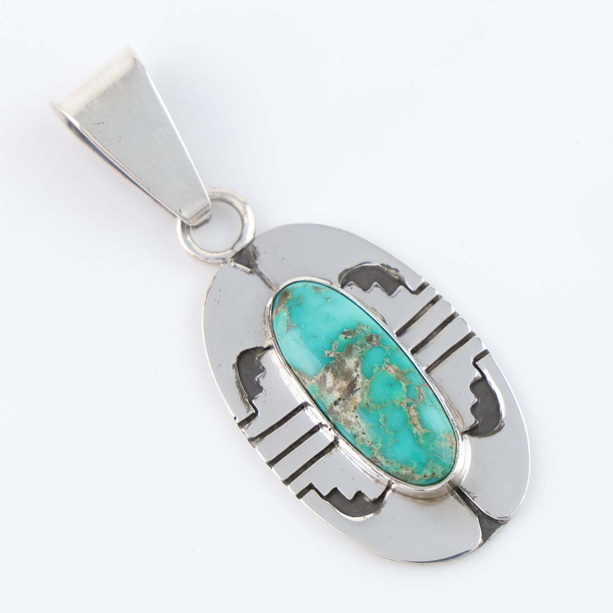 Navajo Sonoran Gold Pendant by Leonard Nez
