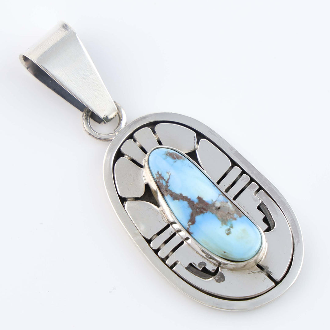 Navajo Golden Hills Turquoise Pendant