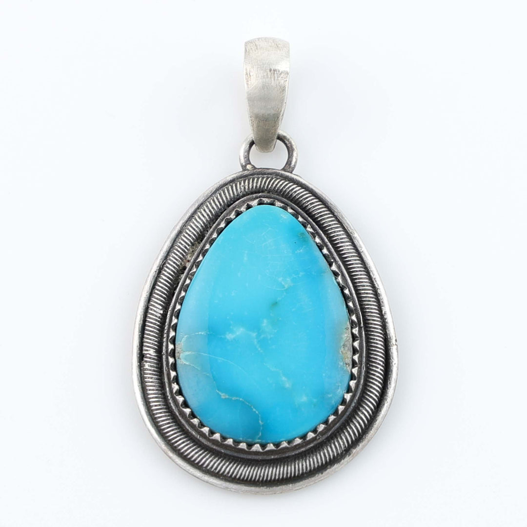 Navajo Kingman Turquoise Pendant