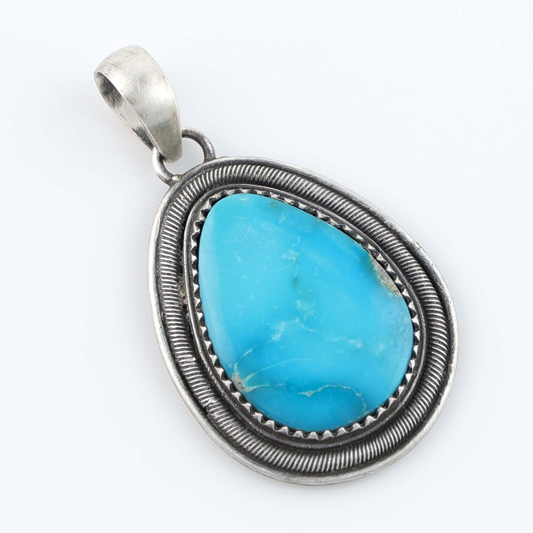 Navajo Kingman Turquoise Pendant
