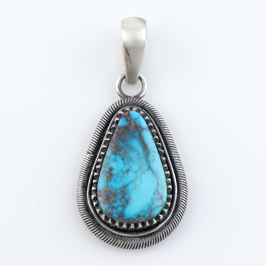 Navajo Bisbee Turquoise Pendant