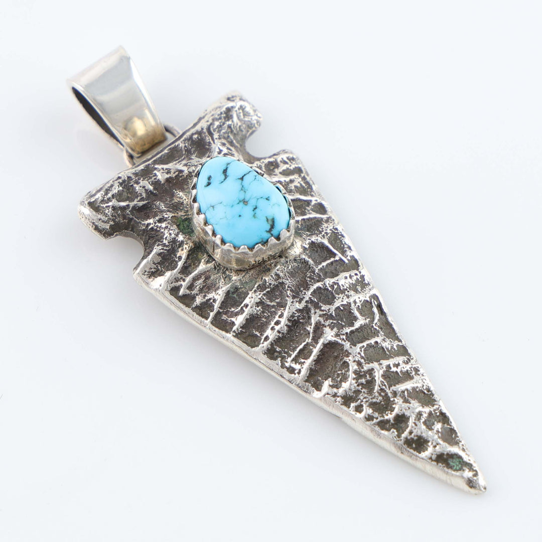 Kingman Turquoise Arrowhead Pendant