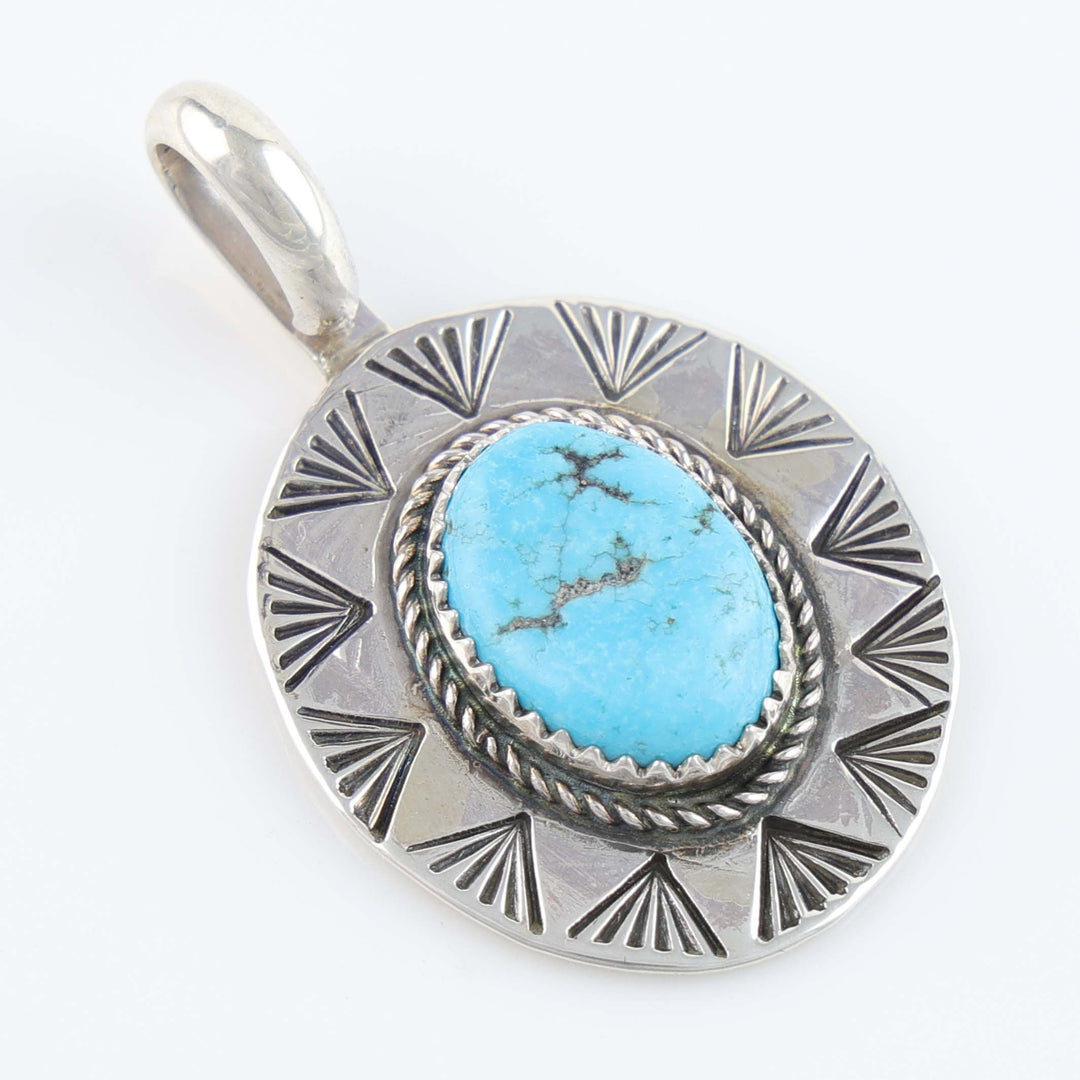 Navajo Kingman Turquoise Pendant