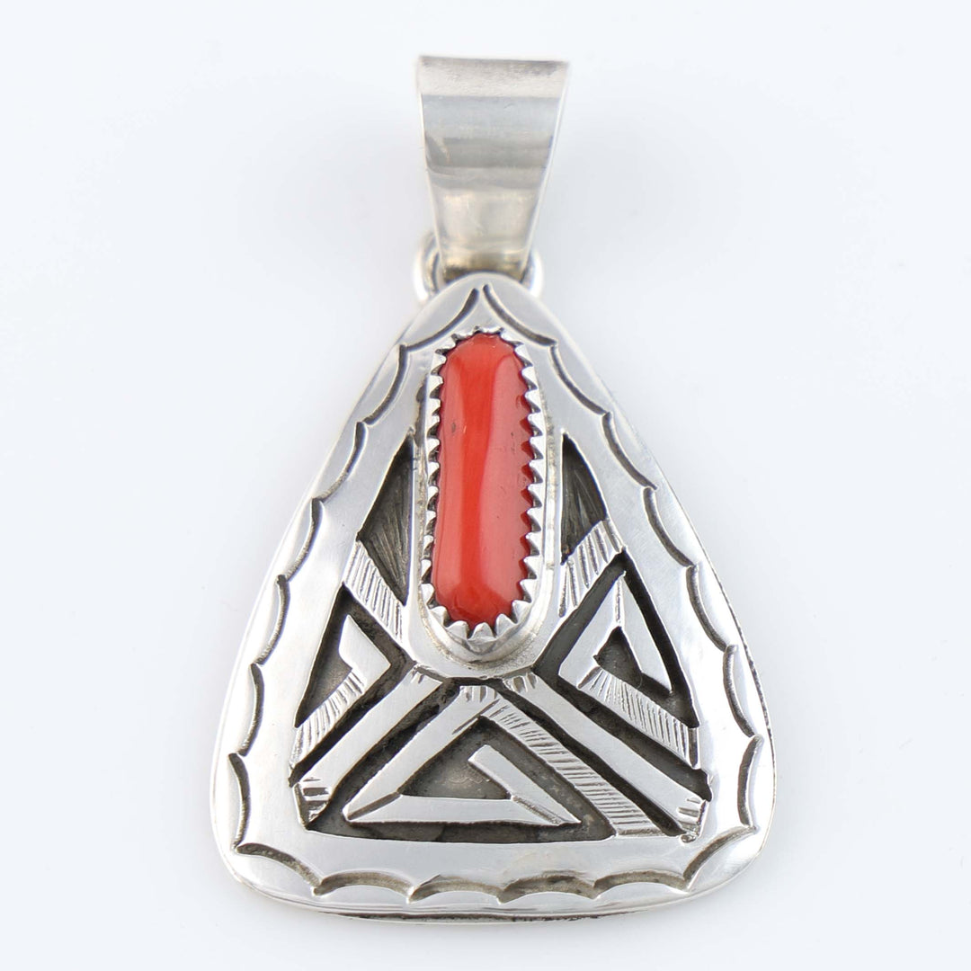 Navajo Coral Pendant